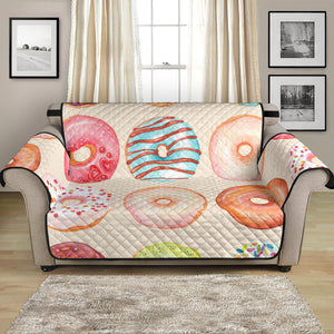 Donut Pattern Loveseat Couch Cover Protector