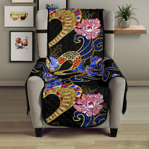 Snake Flower Pattern Chair Cover Protector