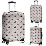 Siberian Husky Pattern Background Luggage Covers