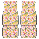 Hummingbird Pattern Print Design 03 Front and Back Car Mats