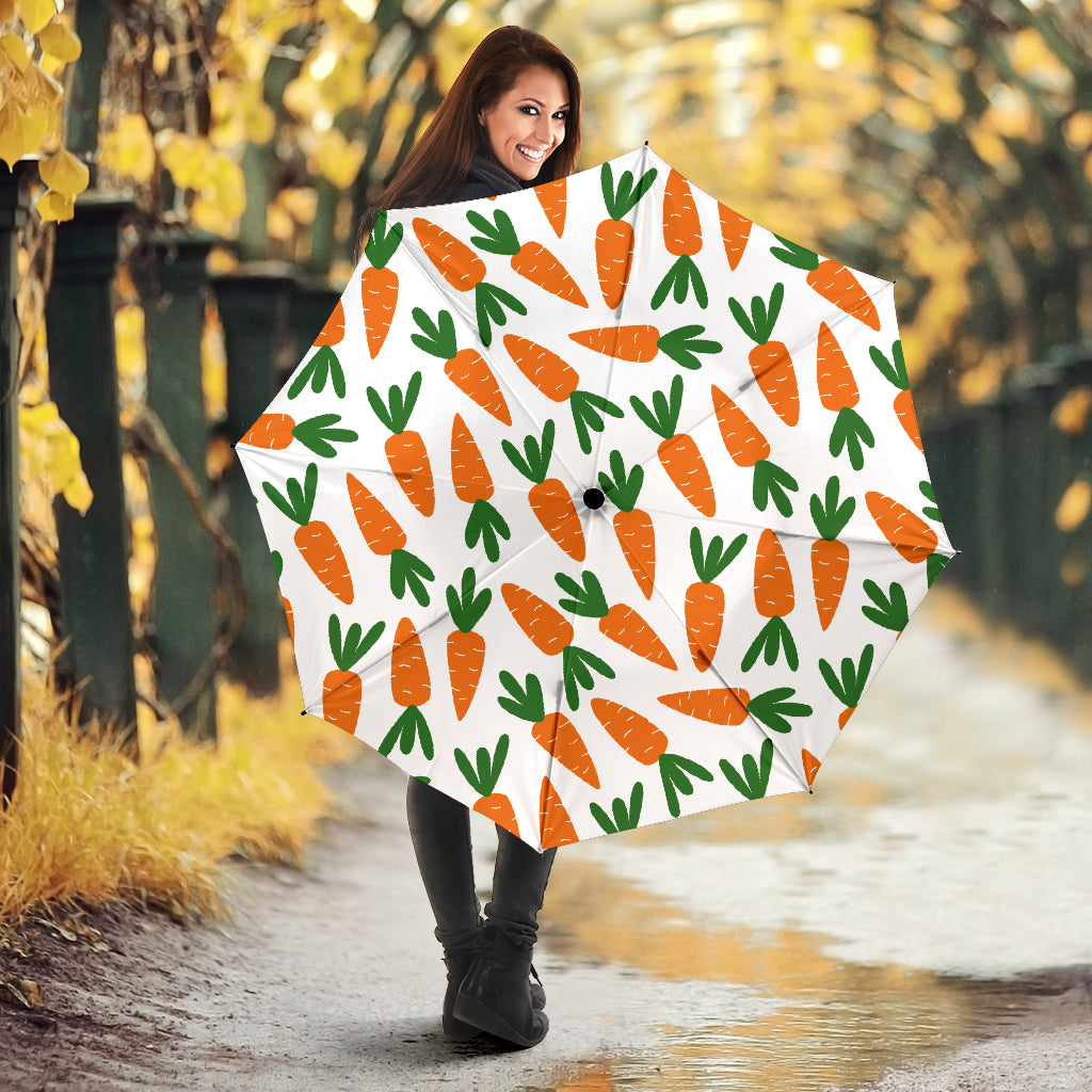 Carrot Pattern Print Design 05 Umbrella