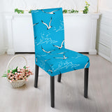 Seagull Pattern Print Design 05 Dining Chair Slipcover