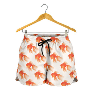 Goldfish Pattern Print Design 05 Women Shorts
