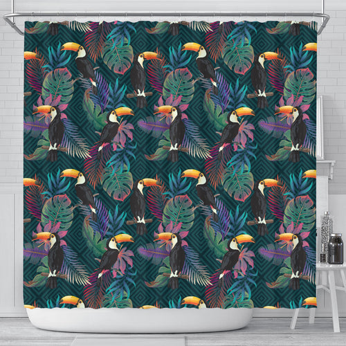 Toucan Pattern Shower Curtain Fulfilled In US