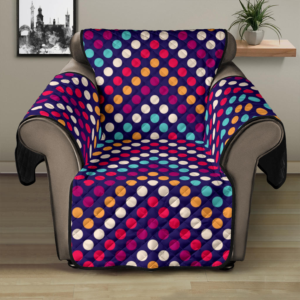 Zigzag Chevron Pokka Dot Aboriginal Pattern Recliner Cover Protector