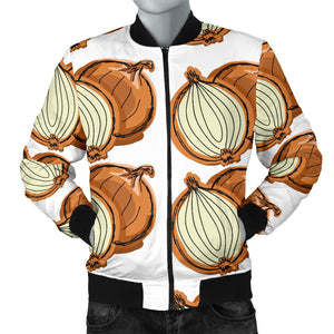 Onion Theme Pattern Men Bomber Jacket