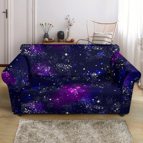 Space Galaxy Pattern Loveseat Couch Slipcover