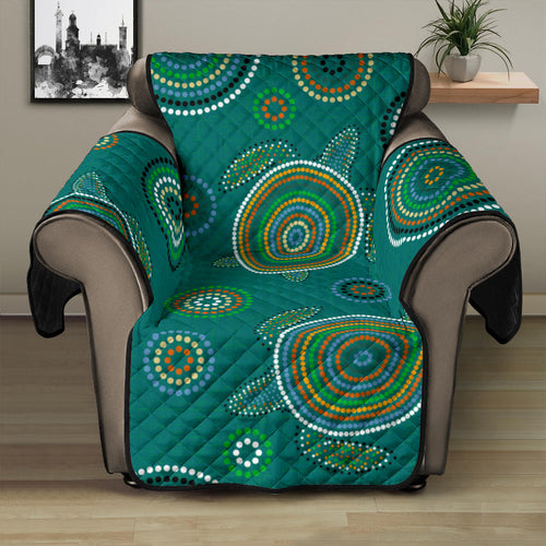 Sea Turtle Aboriginal Pattern Recliner Cover Protector