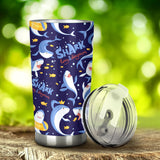 Shark Funny Pattern Tumbler