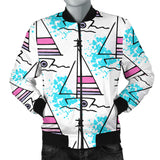 Sailboat Pattern Men Bomber Jacket