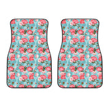 Rose Pattern Print Design 03 Front Car Mats