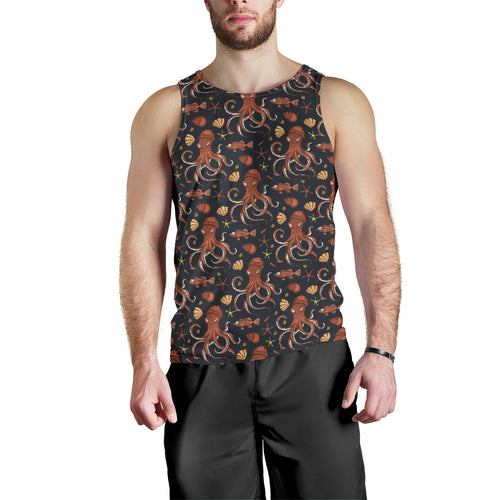 Octopus Pattern Men Tank Top