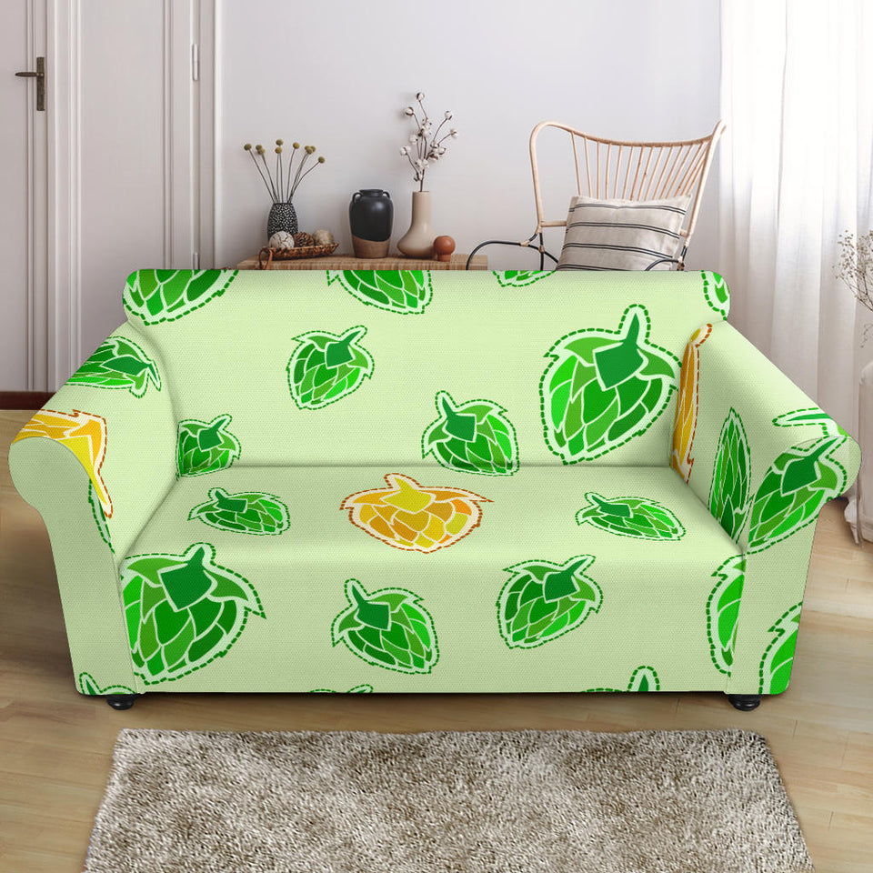 Hop Graphic Decorative Pattern Loveseat Couch Slipcover