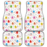 Snail Pattern Print Design 05 Front and Back Car Mats