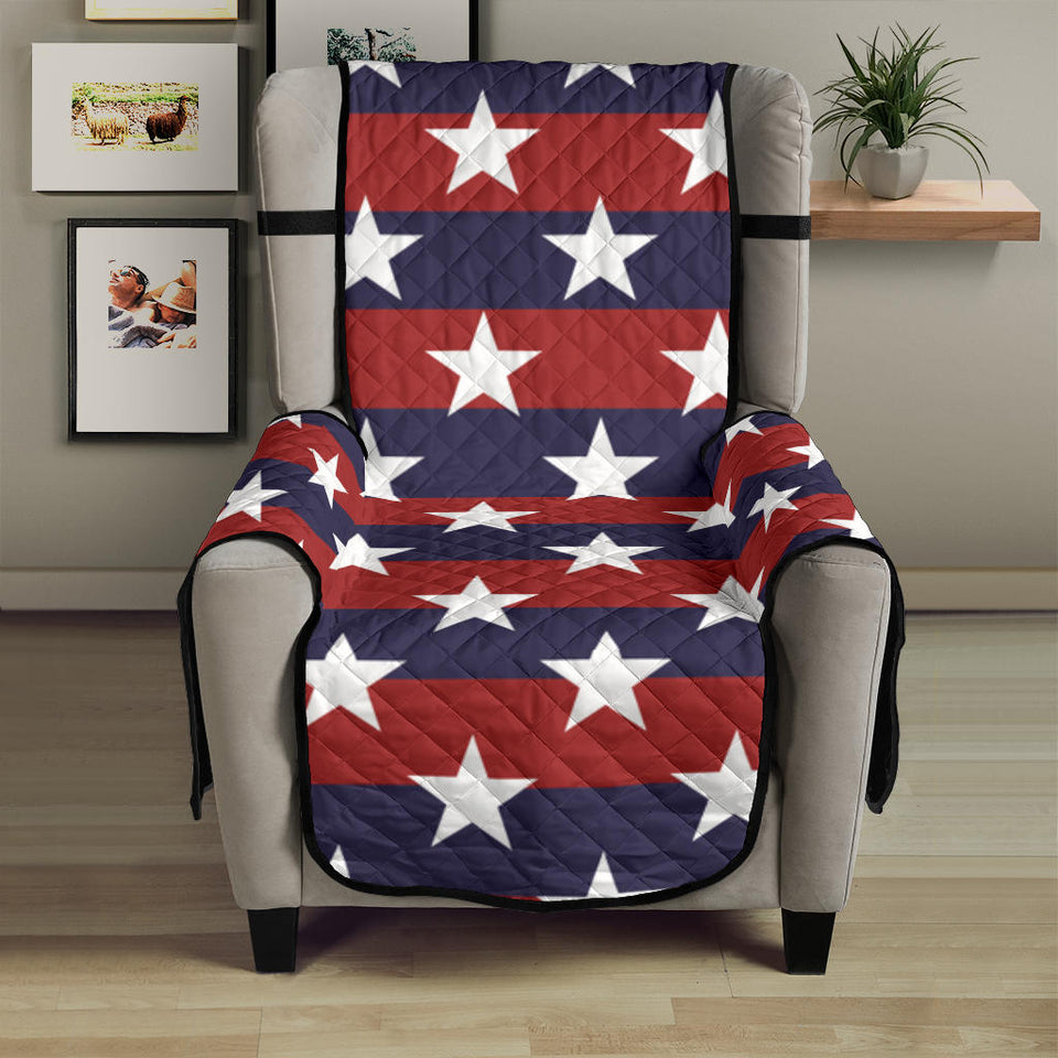 USA Star Pattern Background Chair Cover Protector