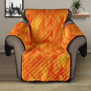 Red Flame Fire Pattern Recliner Cover Protector