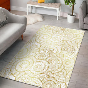 Shell Tribal Pattern Area Rug