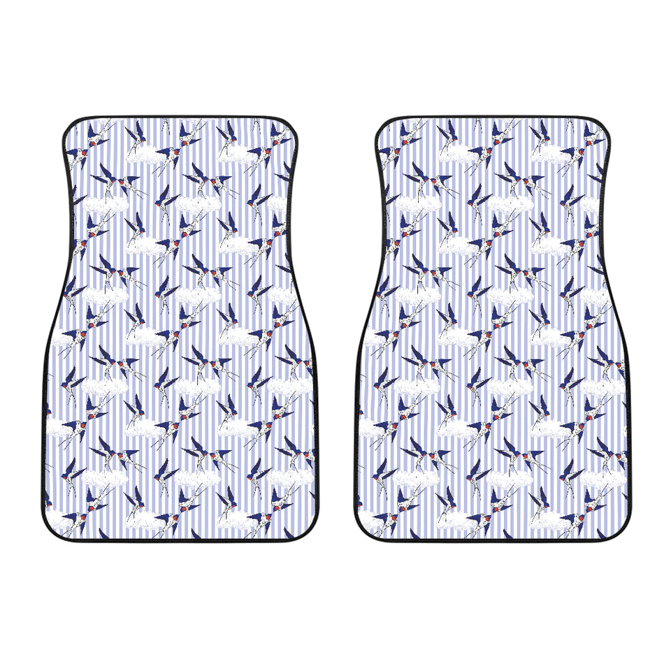 Swallow Pattern Print Design 03 Front Car Mats