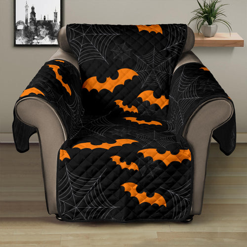 Cobweb Spider Web Bat Pattern Recliner Cover Protector