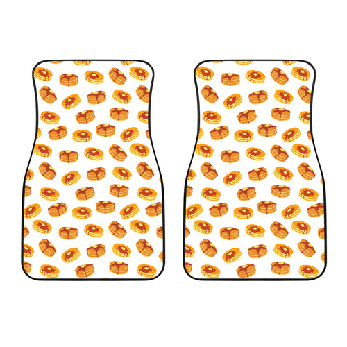 Pancake Pattern Print Design 04 Front Car Mats