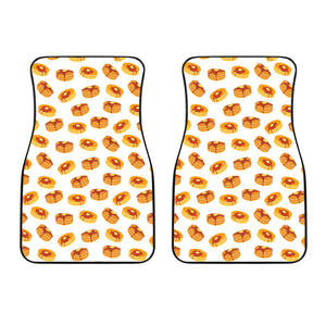 Pancake Pattern Print Design 04 Front Car Mats