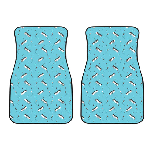 Piano Pattern Print Design 01 Front Car Mats