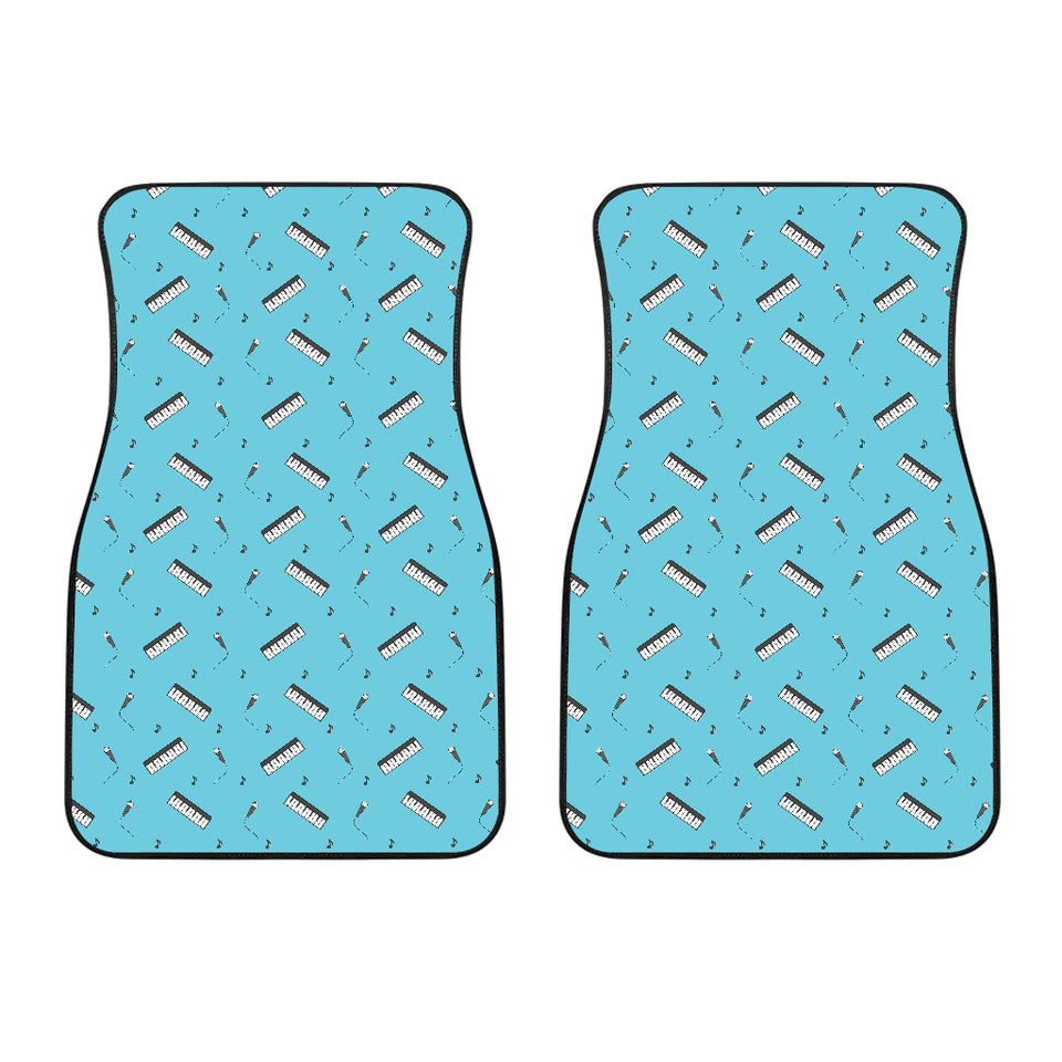 Piano Pattern Print Design 01 Front Car Mats