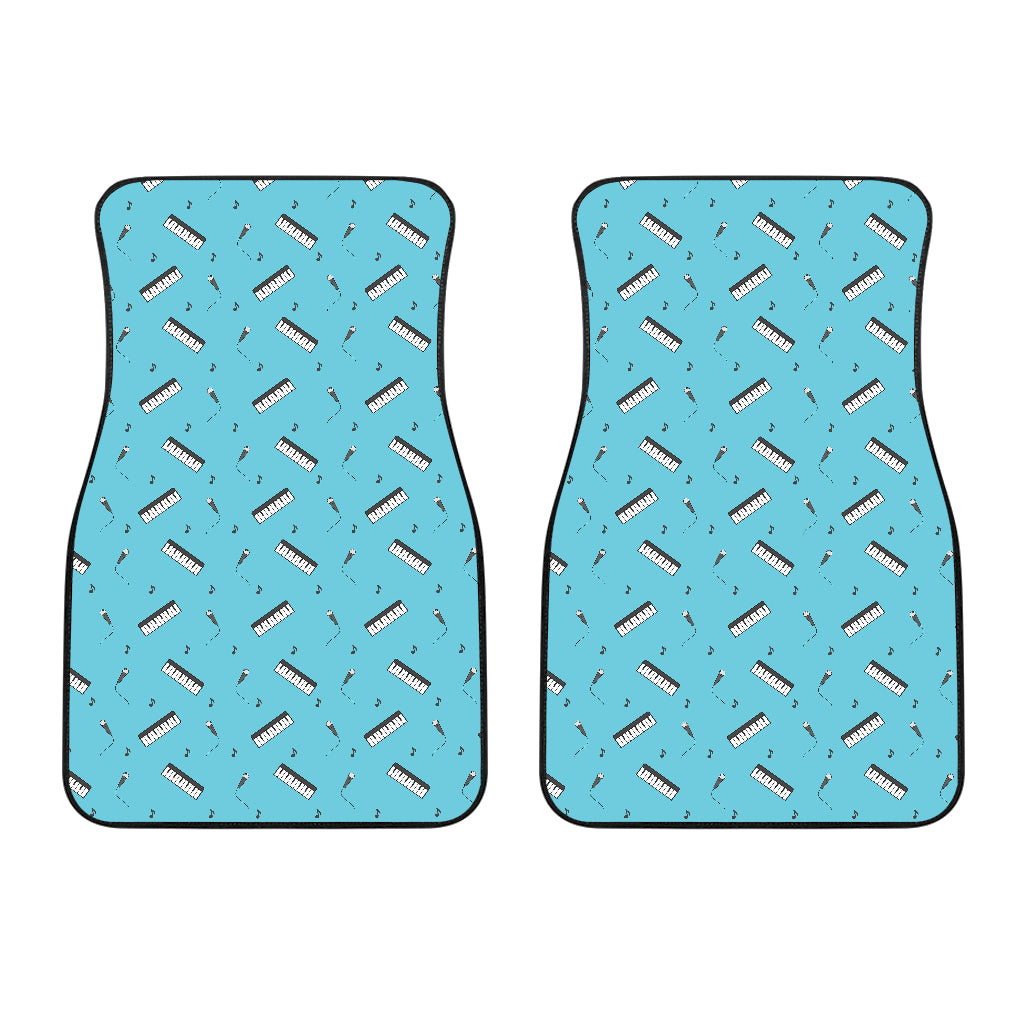 Piano Pattern Print Design 01 Front Car Mats