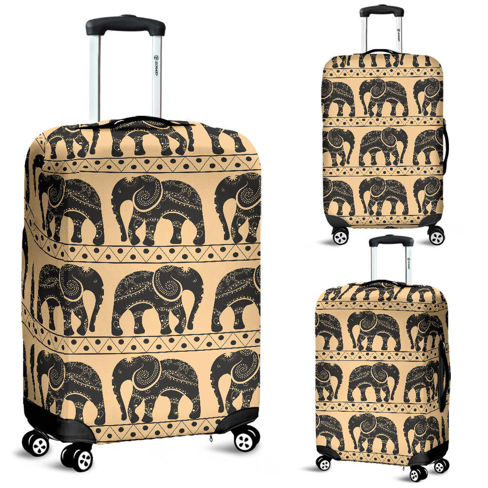 Elephant Pattern Ethnic Motifs Luggage Covers
