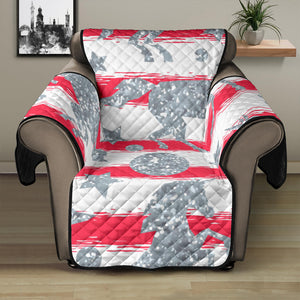 Unicorn Silver Pattern Recliner Cover Protector