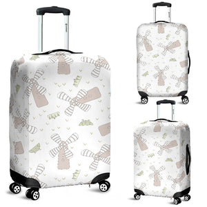Windmill Pattern Background Luggage Covers