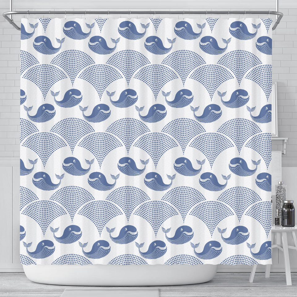 Whale Pattern Shower Curtain Fulfilled In US