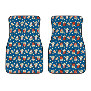 Popcorn Pattern Print Design 03 Front Car Mats