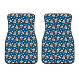 Popcorn Pattern Print Design 03 Front Car Mats