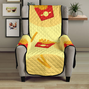French Fries Pattern Background Chair Cover Protector