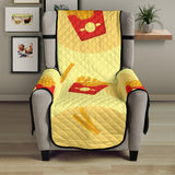 French Fries Pattern Background Chair Cover Protector