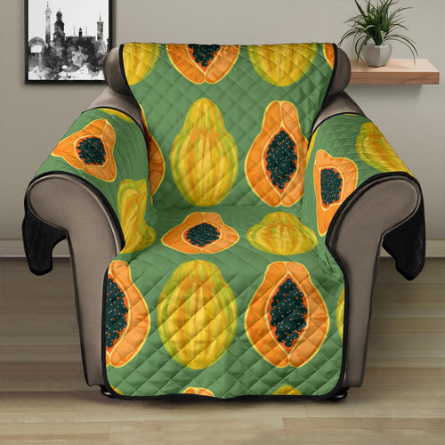 Papaya Pattern Background Recliner Cover Protector