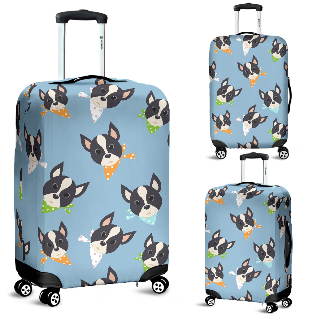 Cute Boston Terrier Pattern Luggage Covers