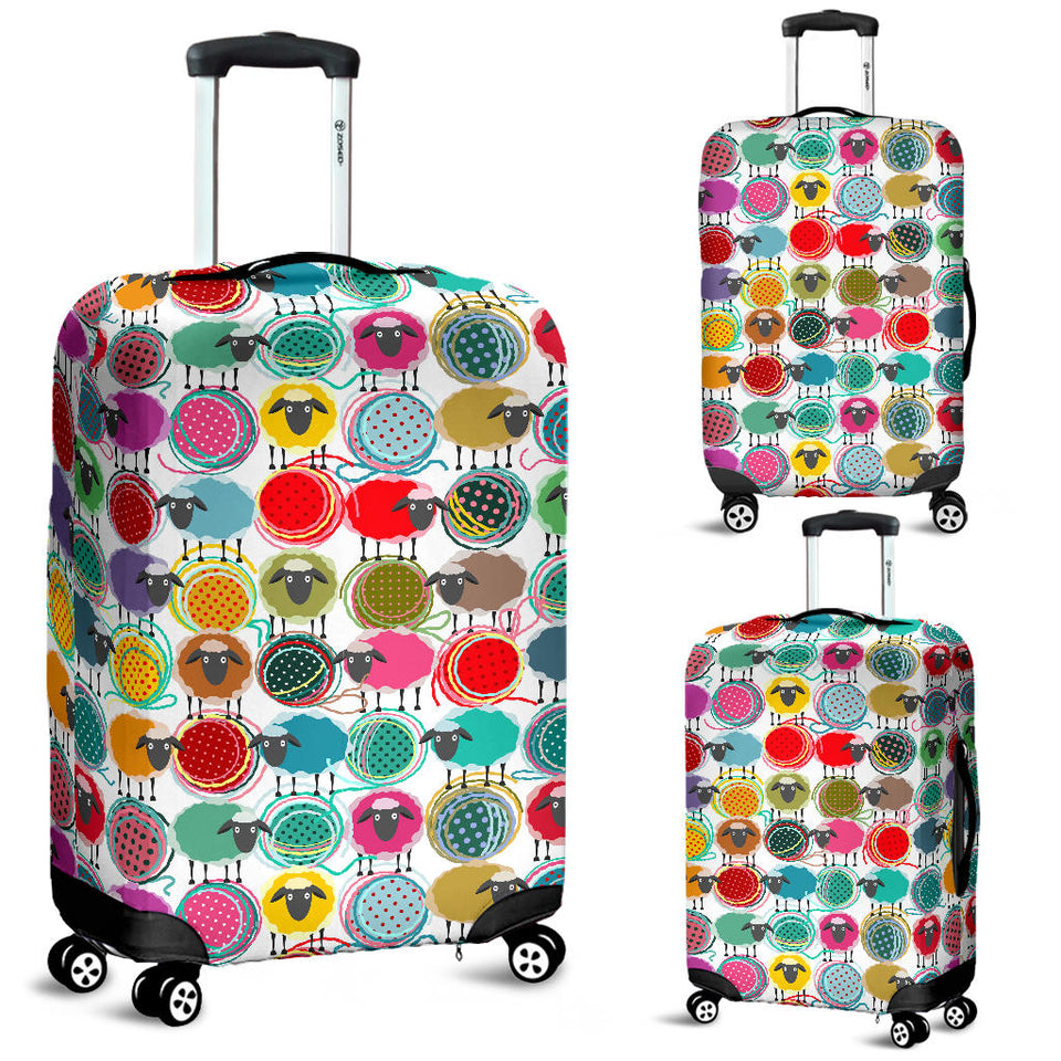 Colorful Sheep Pattern Luggage Covers