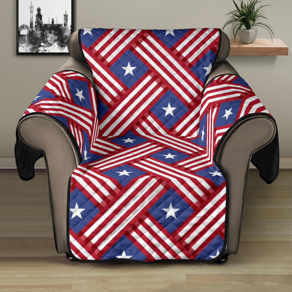 USA Star Stripe Pattern Recliner Cover Protector