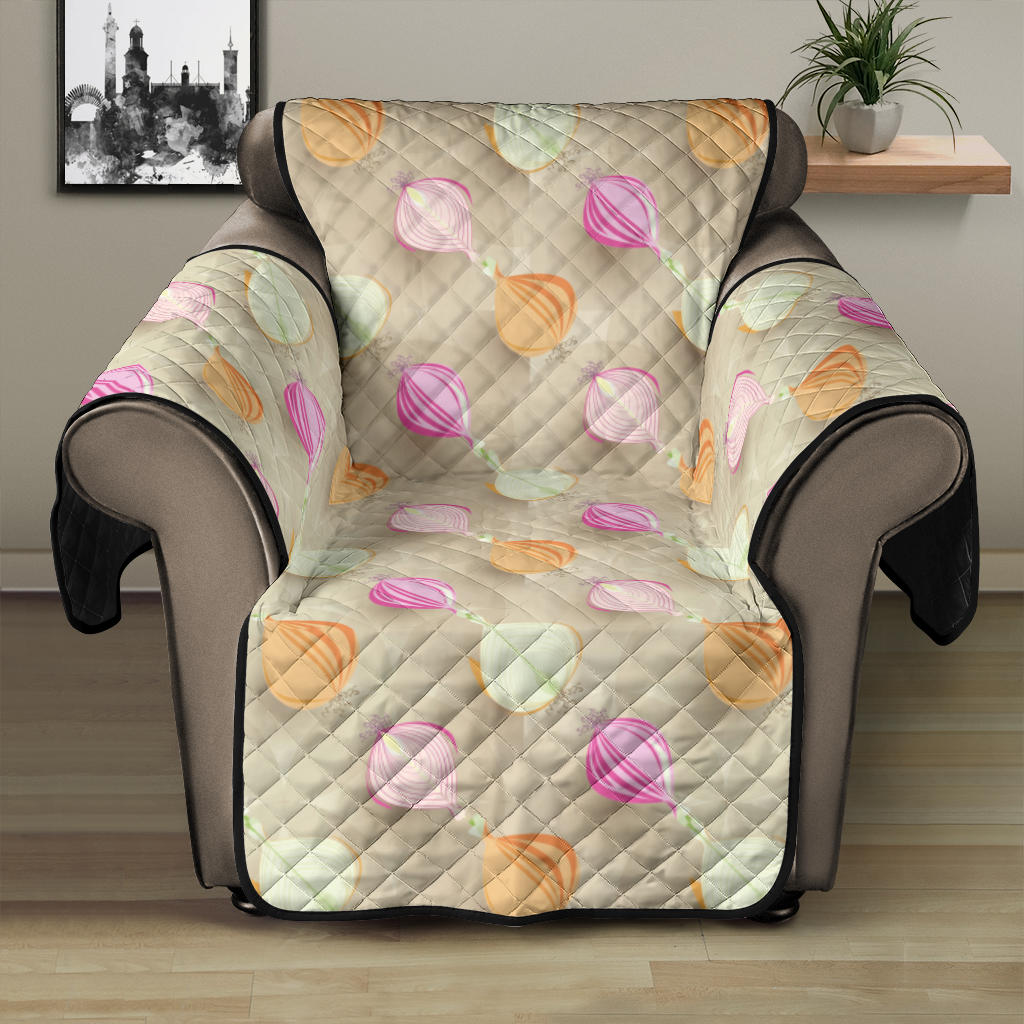 Onion Pattern Theme Recliner Cover Protector