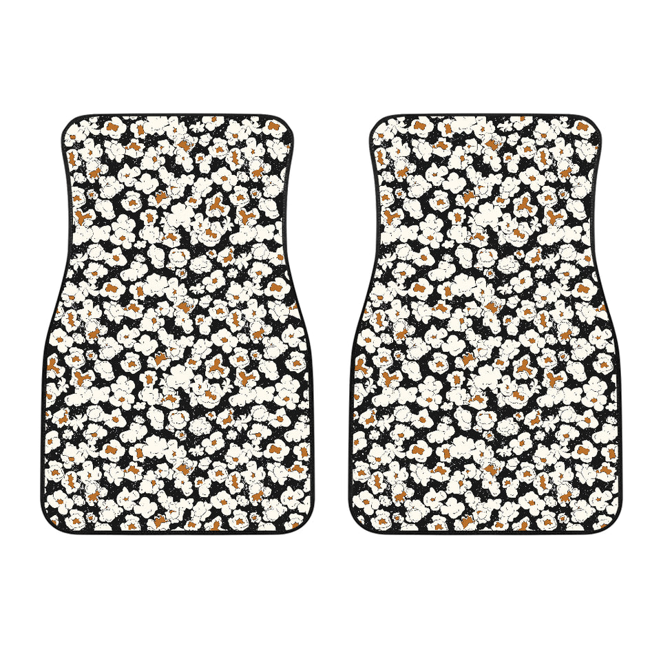 Popcorn Pattern Print Design 02 Front Car Mats