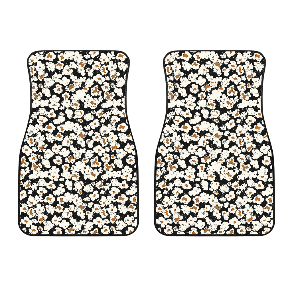 Popcorn Pattern Print Design 02 Front Car Mats