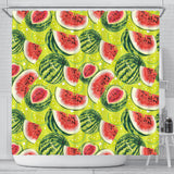 Watermelon Theme Pattern Shower Curtain Fulfilled In US