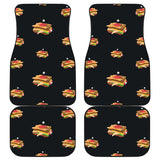 Sandwich Pattern Print Design 03 Front and Back Car Mats