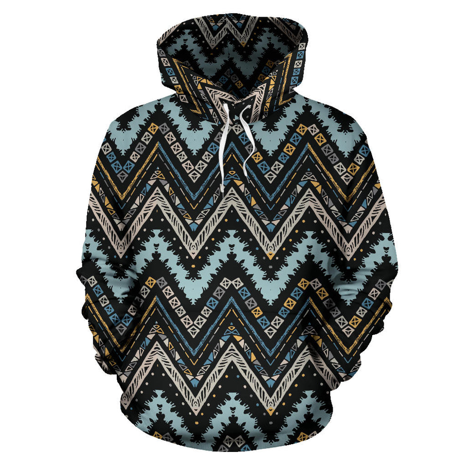 Zigzag Chevron African Afro Dashiki Adinkra Kente Men Women Pullover Hoodie