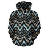 Zigzag Chevron African Afro Dashiki Adinkra Kente Men Women Pullover Hoodie