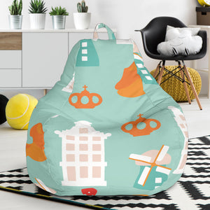 Windmill Pattern Theme Bean Bag Cover