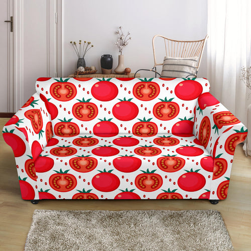 Tomato Pattern Loveseat Couch Slipcover