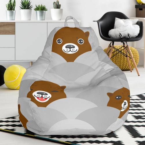 Cute Otter Pattern Bean Bag Cover